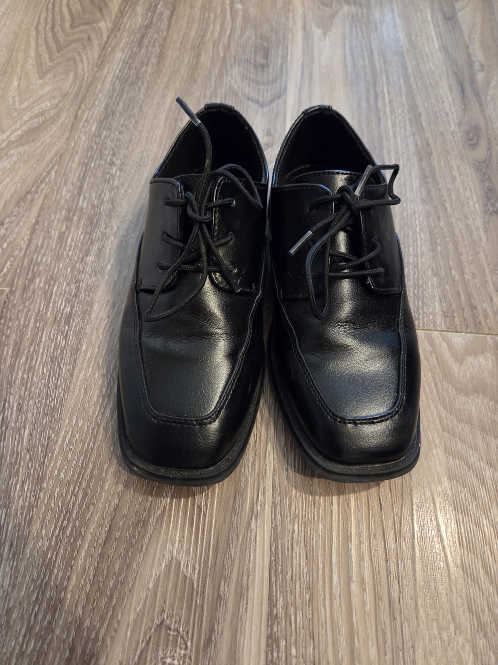 Sonoma Black Boys' Memory Foam Lace-Up Dress Shoes